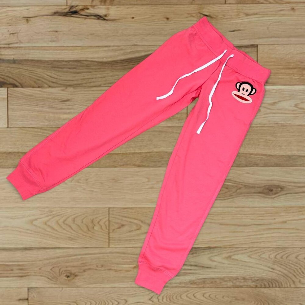 Y2K Paul Frank bright pink fleece sweatpants ⭐️ Size S